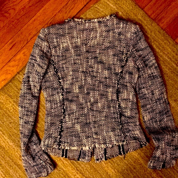 Joie zip up sweater wool-like cotton-poly blend - Picture 5 of 6